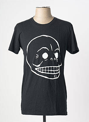 T-shirt coupe cintrée manches courtes noir CHEAP MONDAY homme