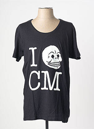 T-shirt coupe cintrée manches courtes noir CHEAP MONDAY homme