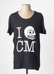 T-shirt coupe cintrée manches courtes noir CHEAP MONDAY homme