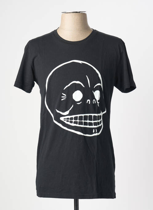 T-shirt coupe cintrée manches courtes noir CHEAP MONDAY homme