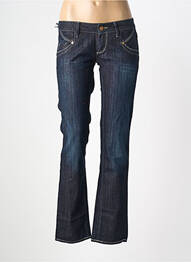 Jeans bootcut stretch taille basse bleu MELTIN'POT femme