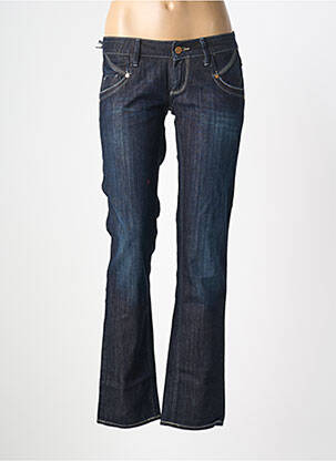 Jeans bootcut stretch taille basse bleu MELTIN'POT femme