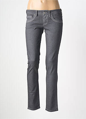 Jeans coupe slim stretch taille basse gris MELTIN'POT femme