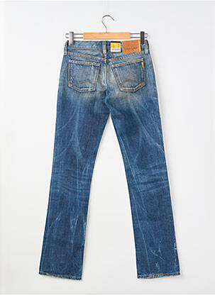 Jeans coupe droite effet usé délavé taille basse bleu MELTIN'POT femme