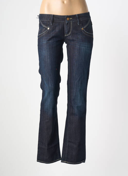 Jeans bootcut stretch taille basse bleu MELTIN'POT femme