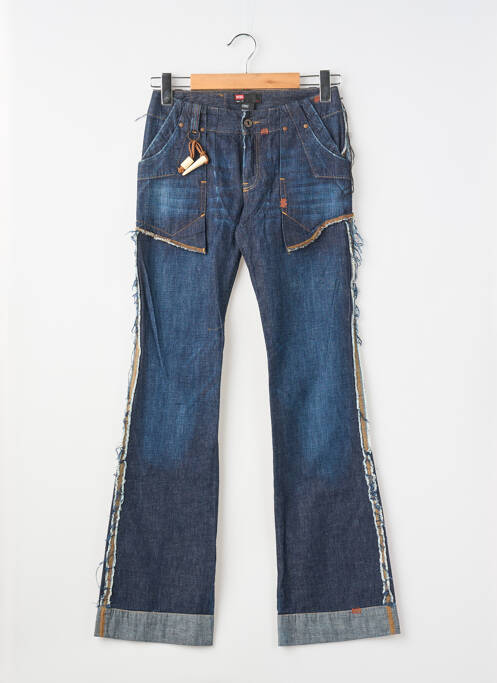Jeans bootcut stretch taille basse bleu DIESEL femme