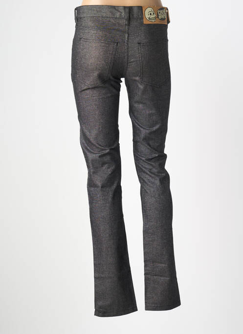 Jeans coupe slim argent CHEAP MONDAY femme