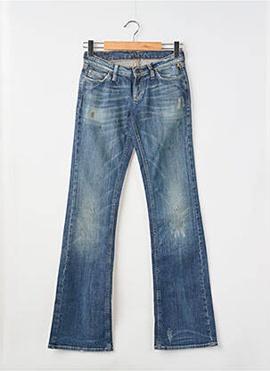 Jeans bootcut stretch taille basse bleu MELTIN'POT femme