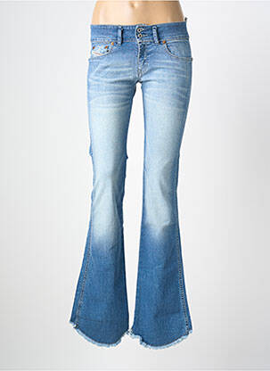 Jean coupe flare stretch taille basse bleu DIESEL femme