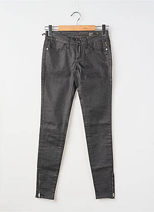 Jeans skinny stretch taille basse noir MELTIN'POT femme