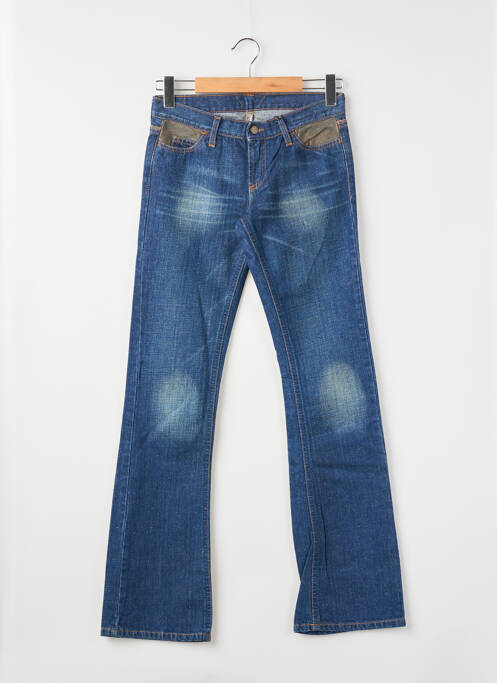 Jeans bootcut stretch taille basse bleu MELTIN'POT femme