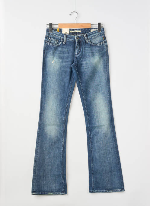 Jeans bootcut stretch taille basse bleu MELTIN'POT femme