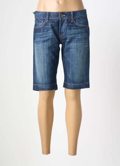 Bermuda slim taille basse bleu MELTIN'POT femme