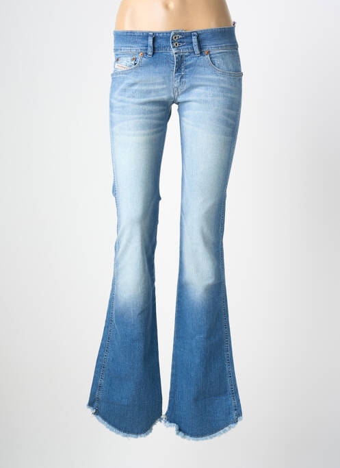 Jean coupe flare stretch taille basse bleu DIESEL femme