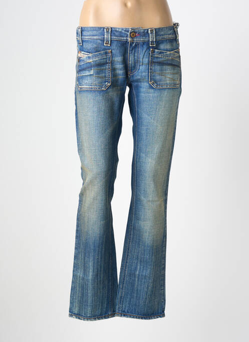 Jeans bootcut stretch taille basse bleu DIESEL femme