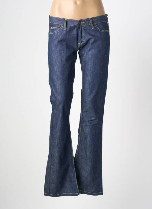 Jeans bootcut tissage brut taille basse bleu MELTIN'POT femme