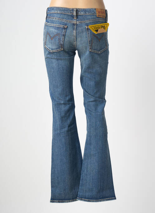 Jeans bootcut stretch taille basse bleu MELTIN'POT femme
