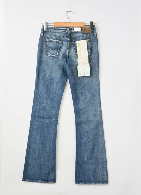 Jeans bootcut effet usé délavé taille basse bleu MELTIN'POT femme