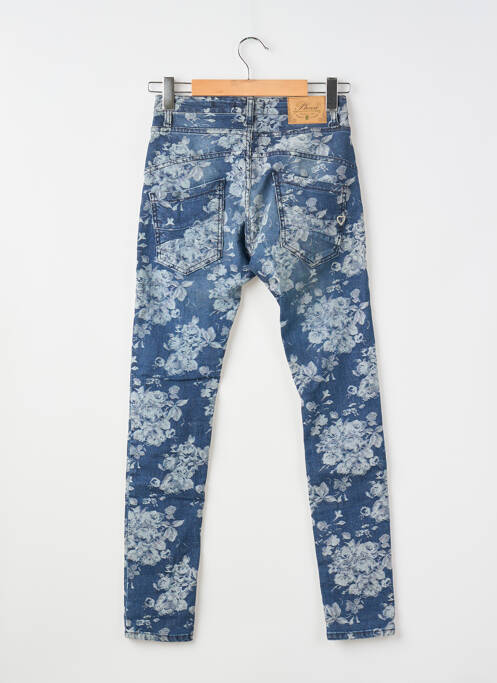 Jeans coupe slim stretch bleu PLEASE femme