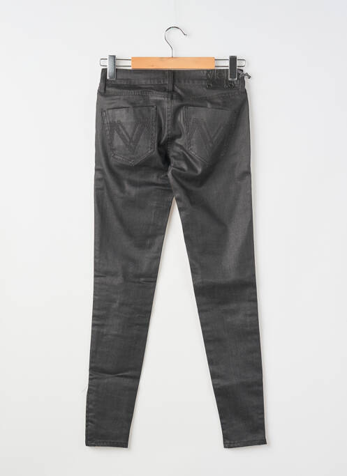 Jeans skinny stretch taille basse noir MELTIN'POT femme