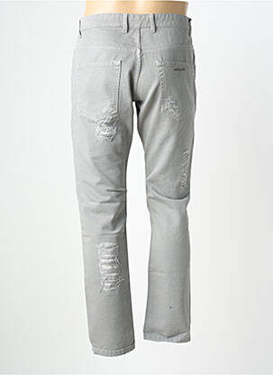 Jeans coupe slim fermeture boutonnée sur le devant taille normale gris HAMAKI-HO homme