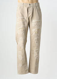 Jeans coupe slim fermeture boutonnée sur le devant taille normale beige HAMAKI-HO homme