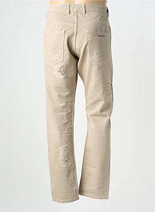 Jeans coupe slim fermeture boutonnée sur le devant taille normale beige HAMAKI-HO homme