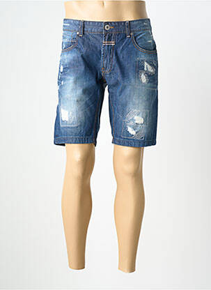 Bermuda stretch taille normale bleu XAGON MAN homme