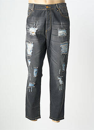 Jeans coupe droite fermeture boutonnée sur le devant taille normale gris XAGON MAN homme