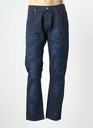 Jeans coupe slim fermeture boutonnée sur le devant taille normale bleu HAMAKI-HO homme