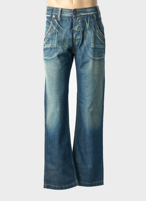 Jeans coupe droite fermeture boutonnée sur le devant taille normale bleu FIRETRAP homme