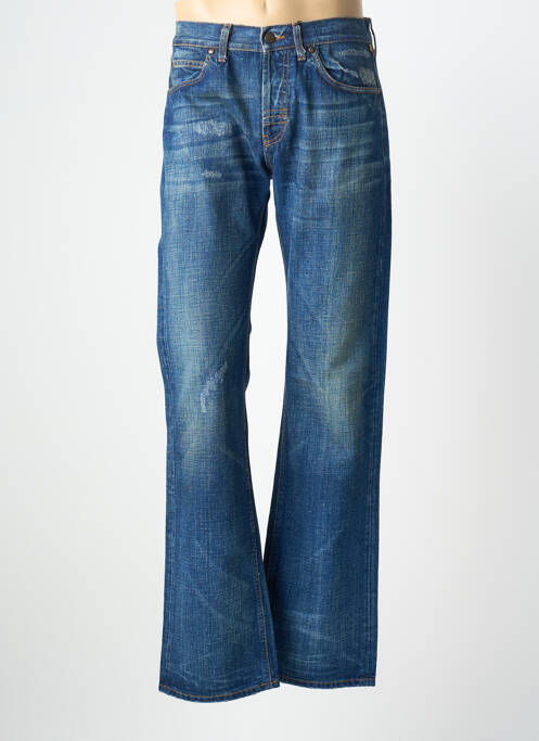 Jeans coupe droite fermeture boutonnée sur le devant taille normale bleu MELTIN'POT homme