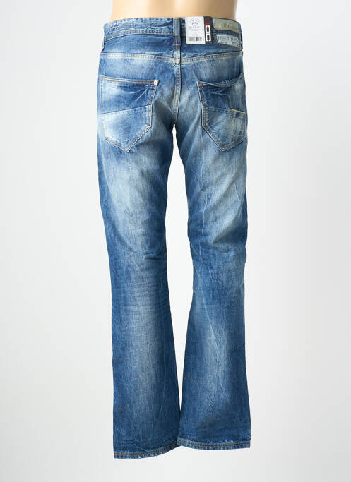 Jeans coupe droite fermeture boutonnée sur le devant taille basse bleu MELTIN'POT homme