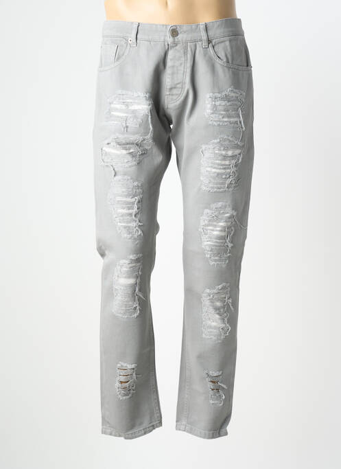 Jeans coupe slim fermeture boutonnée sur le devant taille normale gris HAMAKI-HO homme