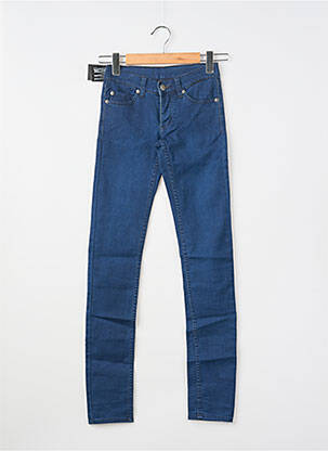 Jeans coupe slim stretch taille basse bleu CHEAP MONDAY femme