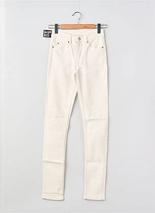 Jeans coupe slim stretch taille normale beige CHEAP MONDAY femme