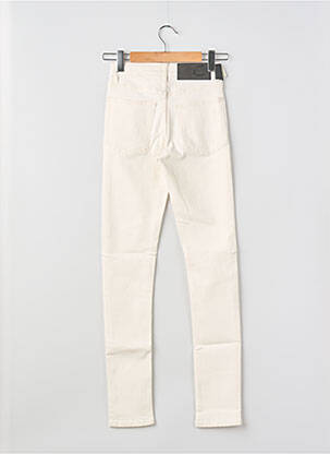 Jeans coupe slim stretch taille normale beige CHEAP MONDAY femme