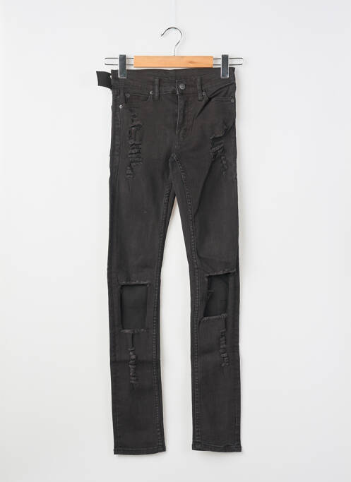 Jeans coupe slim stretch taille normale noir CHEAP MONDAY homme