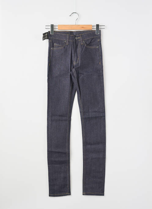 Jeans coupe slim tissage brut taille normale bleu CHEAP MONDAY femme