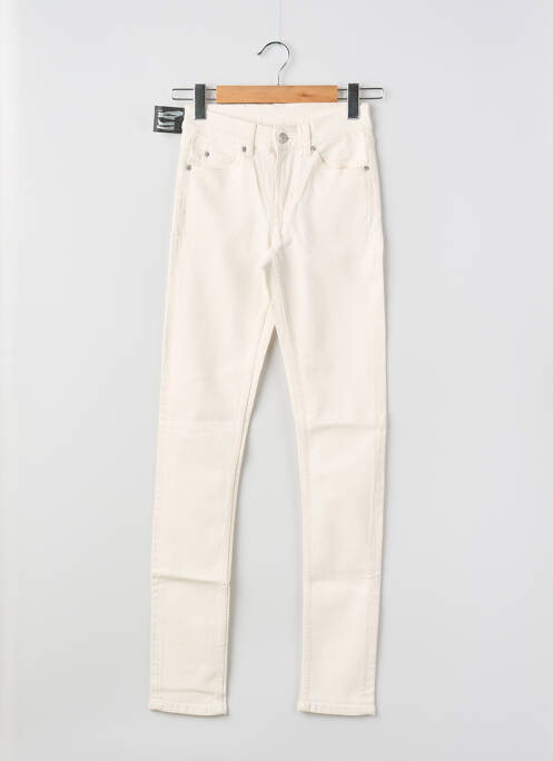 Jeans coupe slim beige CHEAP MONDAY femme