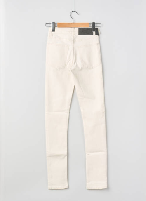 Jeans coupe slim beige CHEAP MONDAY femme