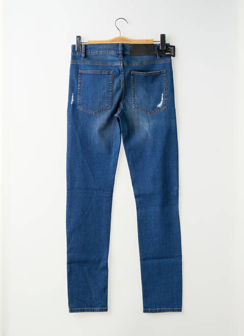 Jeans coupe slim effet usé délavé taille normale bleu CHEAP MONDAY femme