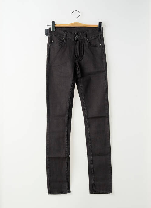 Jeans coupe slim stretch taille normale noir CHEAP MONDAY femme
