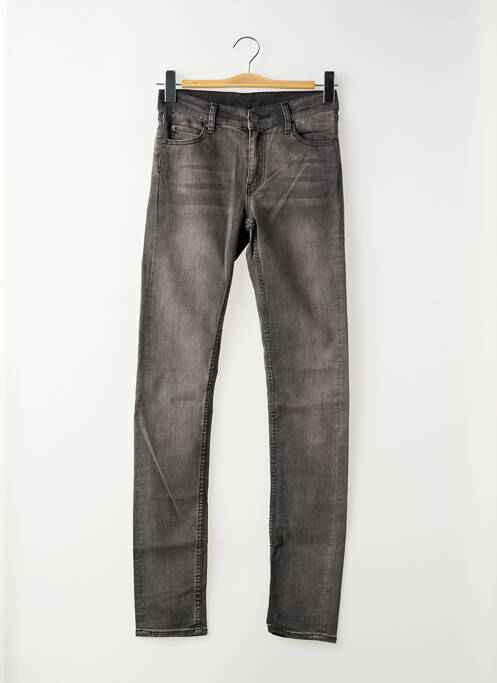 Jeans coupe slim stretch taille normale gris CHEAP MONDAY femme