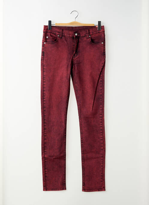 Jeans coupe slim rouge CHEAP MONDAY homme