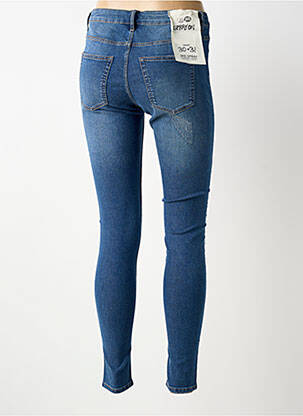 Jeans skinny effet usé délavé taille normale bleu CHEAP MONDAY femme