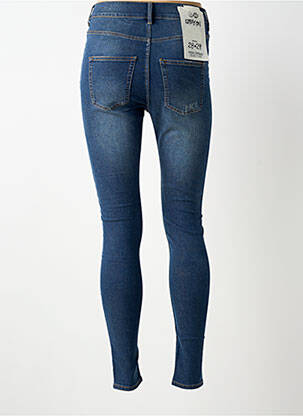 Jeans skinny effet usé délavé taille haute bleu CHEAP MONDAY femme