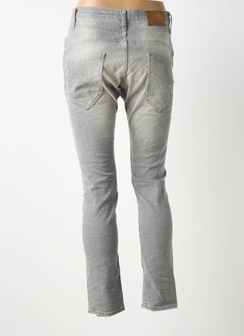 Jeans coupe slim gris PLEASE femme