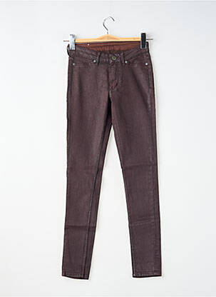 Pantalon slim tissage enduit taille normale violet CHEAP MONDAY femme