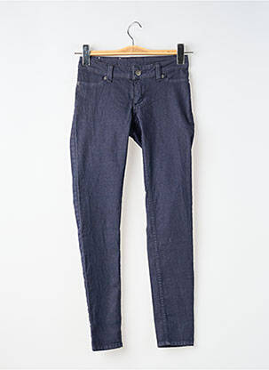 Pantalon slim tissage popeline taille normale bleu CHEAP MONDAY femme